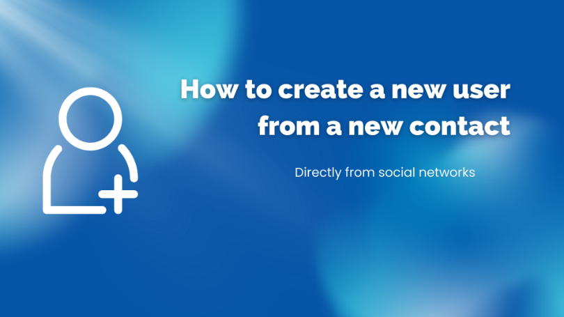 How to create a user directly from a social platform